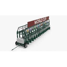 3D Horse Racing Starting Gates 14